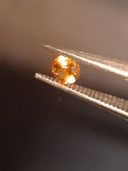 Natural Garnet - 0.10 ct - spessartine  - for high end jewelry setting - deep orange color - Natural Gems Belgium