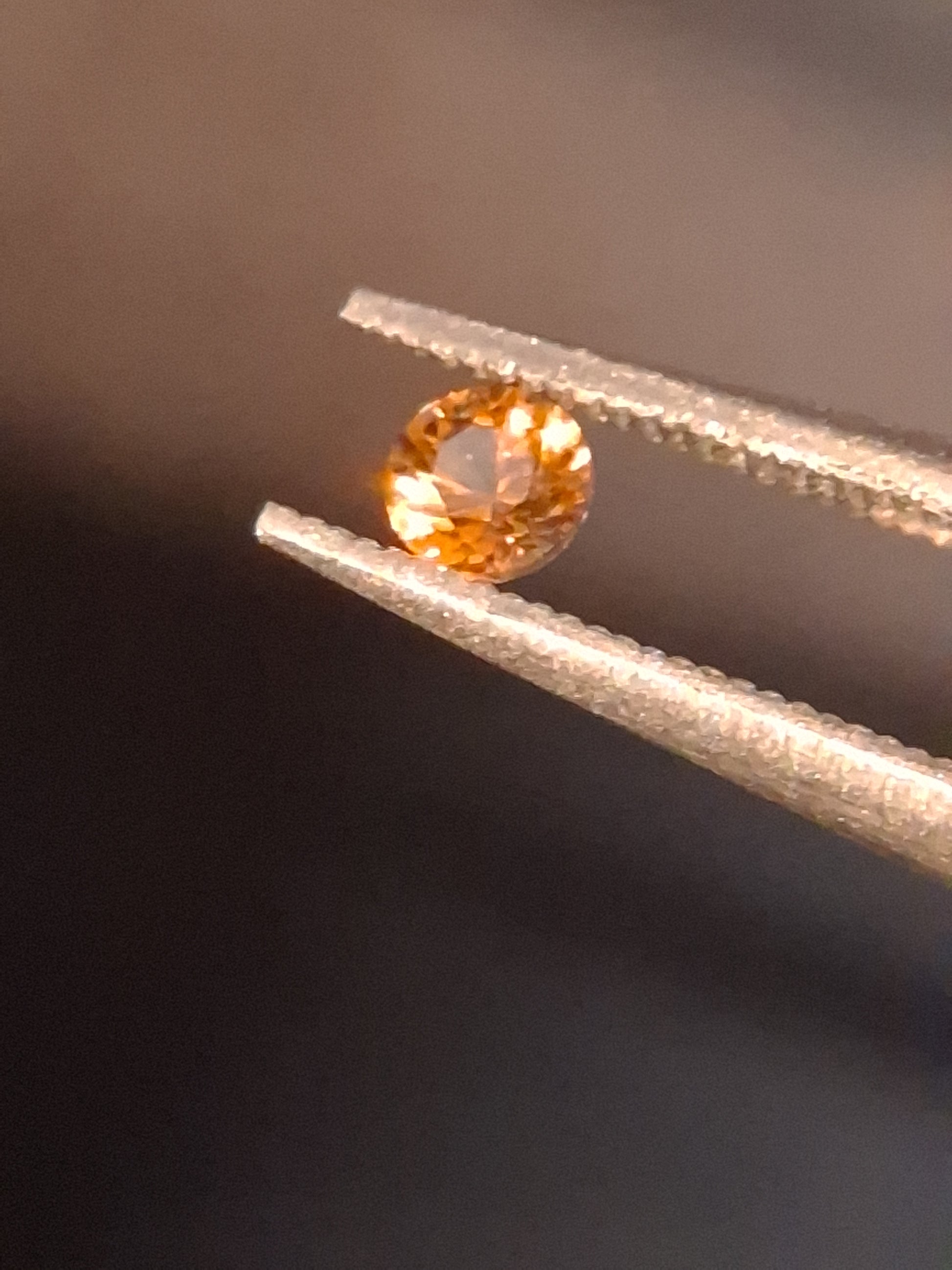 Natural Garnet - 0.10 ct - spessartine  - for high end jewelry setting - deep orange color - Natural Gems Belgium