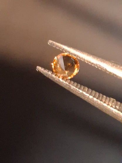 Natural Garnet - 0.10 ct - spessartine  - for high end jewelry setting - deep orange color - Natural Gems Belgium