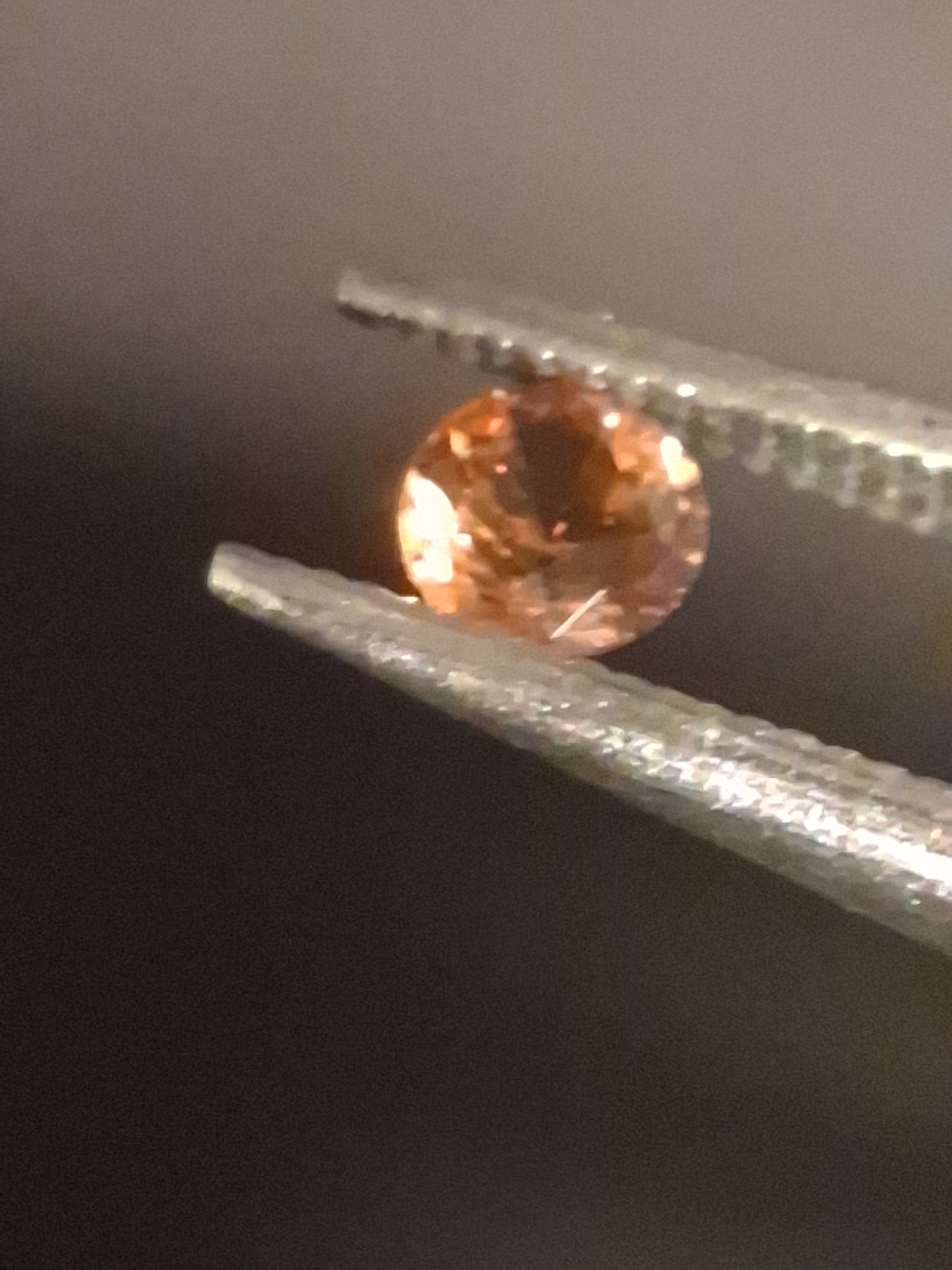 Natural Garnet - 0.10 ct - spessartine - round - for high end jewelry setting - orange - Natural Gems Belgium