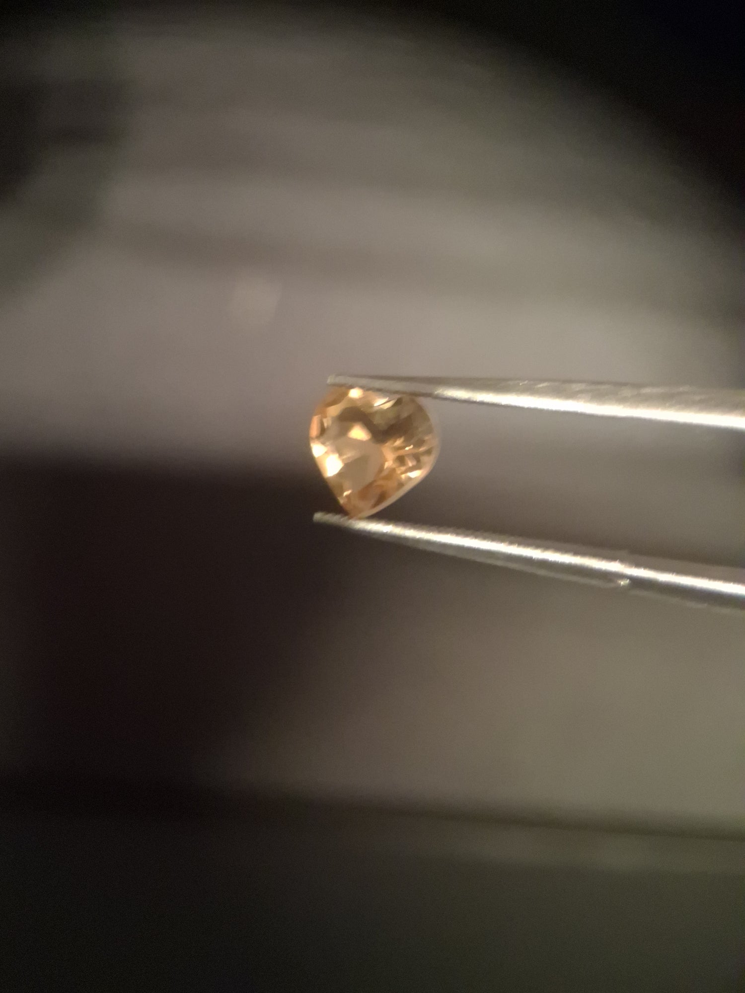 Natural Citrine - 0.756 ct - heart - yellow- high grade - Natural Gems Belgium