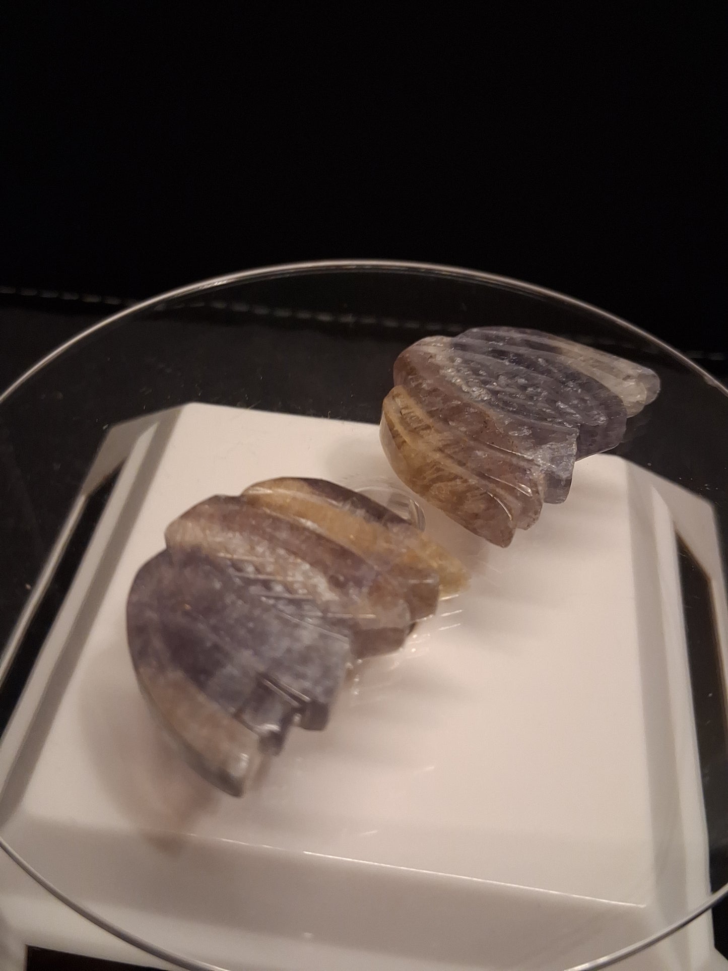 Natural Fluorite - rainbow - flower - 88 ct - handcarved - Natural Gems Belgium