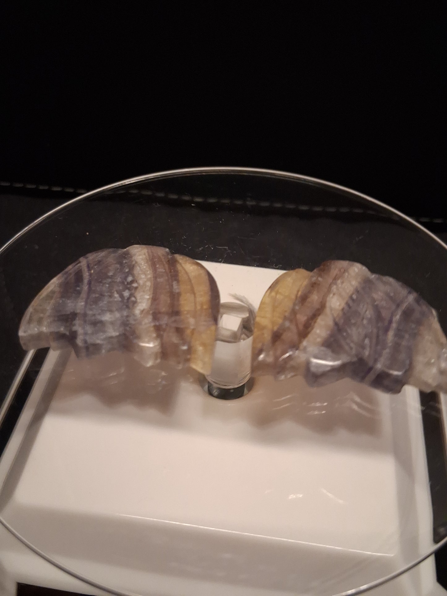 Natural Fluorite - rainbow - flower - 88 ct - handcarved - Natural Gems Belgium