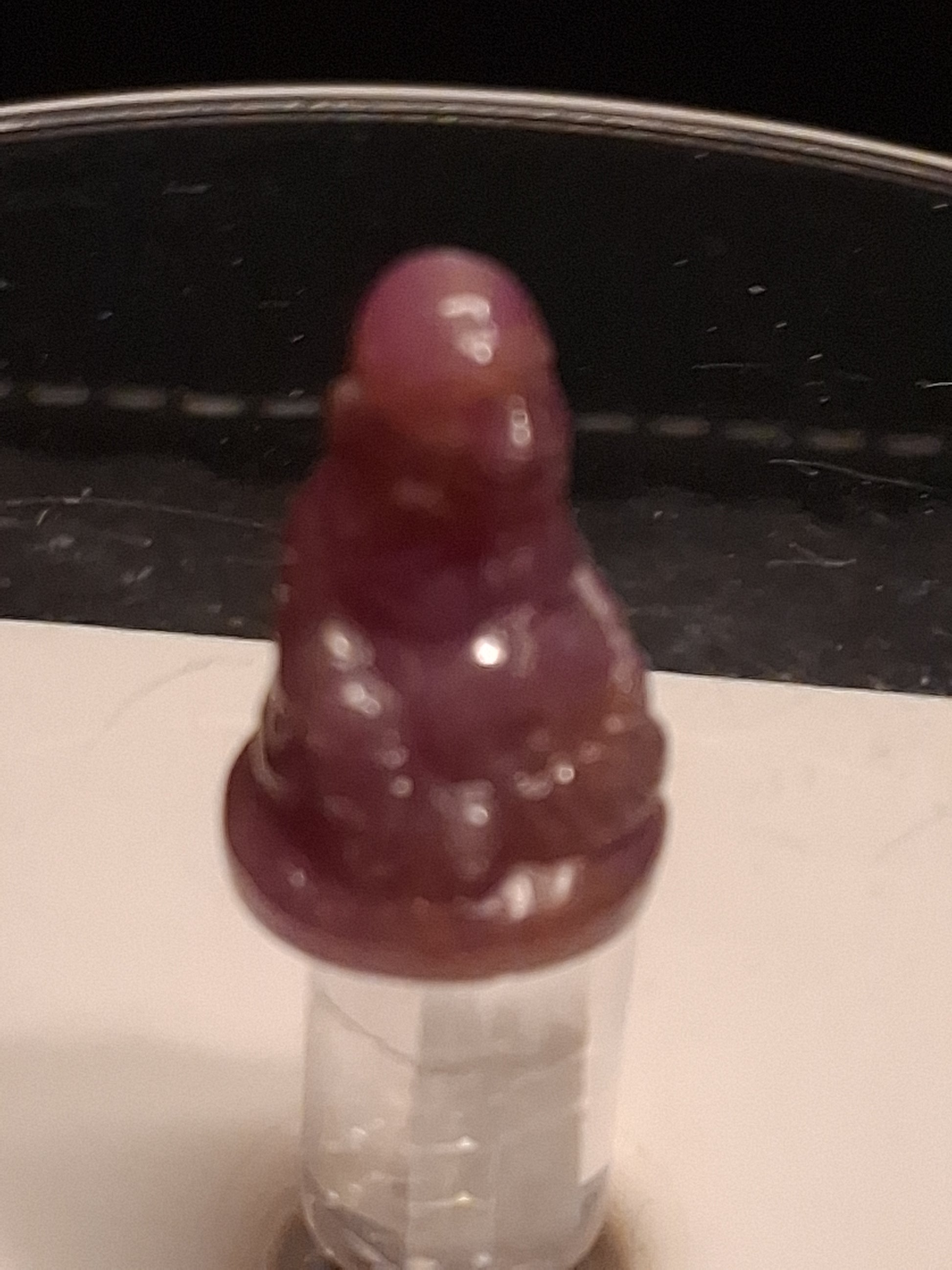 Natural Ruby - Handharved Buddha - 17.26 ct - 1.7cm - unheated - Tanzania - pinkish red - Natural Gems Belgium