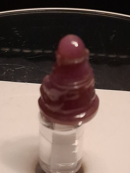 Natural Ruby - Handharved Buddha - 17.26 ct - 1.7cm - unheated - Tanzania - pinkish red - Natural Gems Belgium
