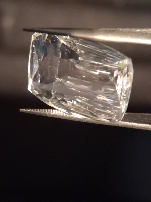 Natural quartz - 10.803 ct - cushion - custom cut - clear quartz - Natural Gems Belgium