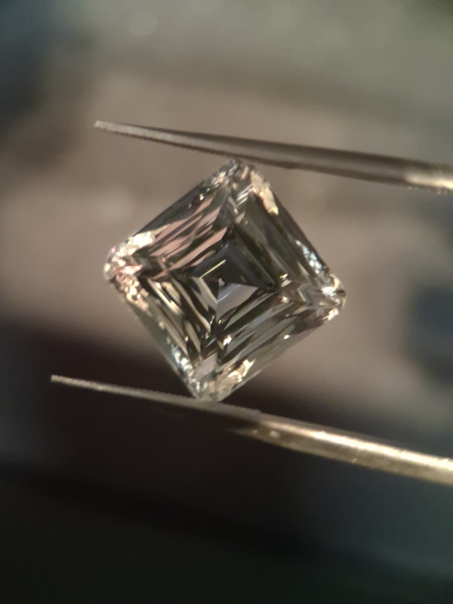 Natural quartz - 9.318 ct - square - clear quartz - Natural Gems Belgium