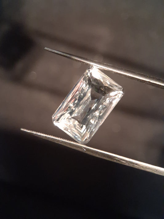 Natural Pure quartz - 6.959 ct - custom cut - clear quartz - Natural Gems Belgium