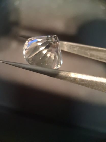 Natural clear quartz - 11.855 ct - round custom cut - pure quartz - Natural Gems Belgium