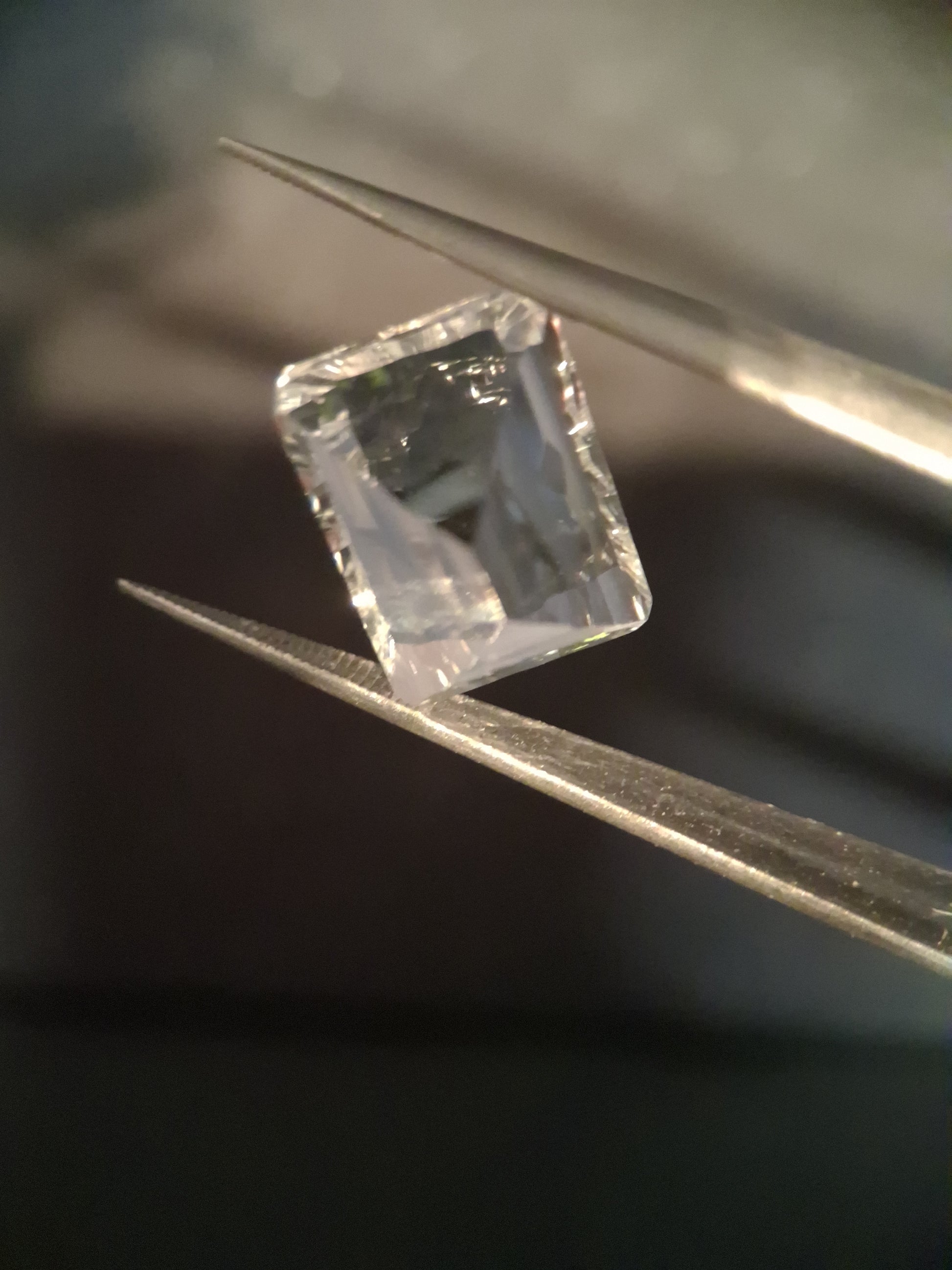Natural Pure quartz - 8.414 ct - custom cut - clear quartz - Natural Gems Belgium