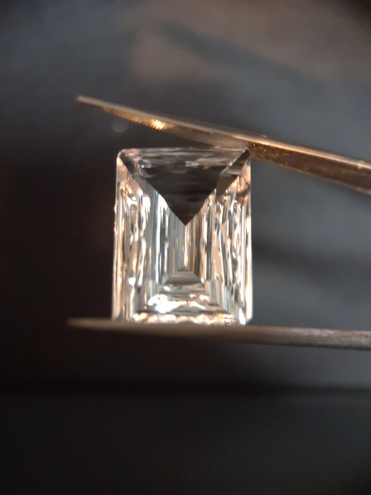 Natural Pure quartz - 17.464 ct - custom cut ocatogon - clear quartz - Natural Gems Belgium