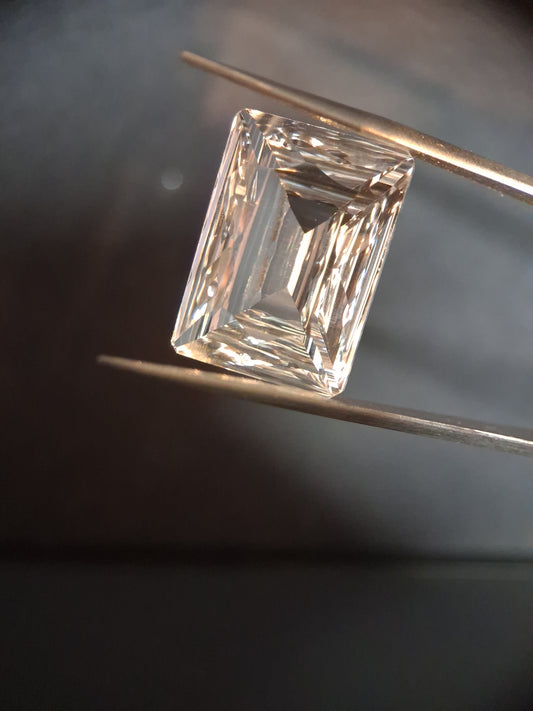 Natural Pure quartz - 17.464 ct - custom cut ocatogon - clear quartz - Natural Gems Belgium