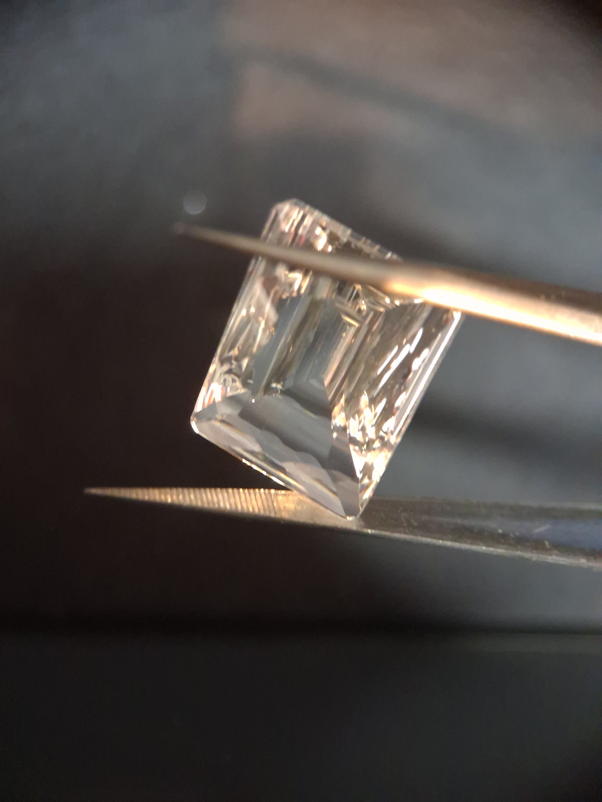 Natural Pure quartz - 17.464 ct - custom cut ocatogon - clear quartz - Natural Gems Belgium