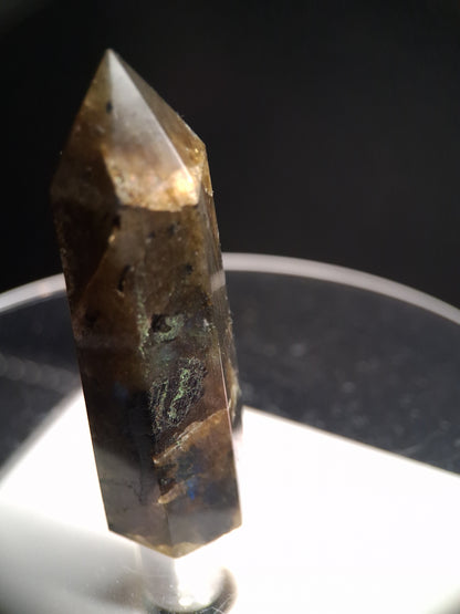 Labradorite tower - natural labradorite - 4.7 cm - hexagon tower - Natural Gems Belgium