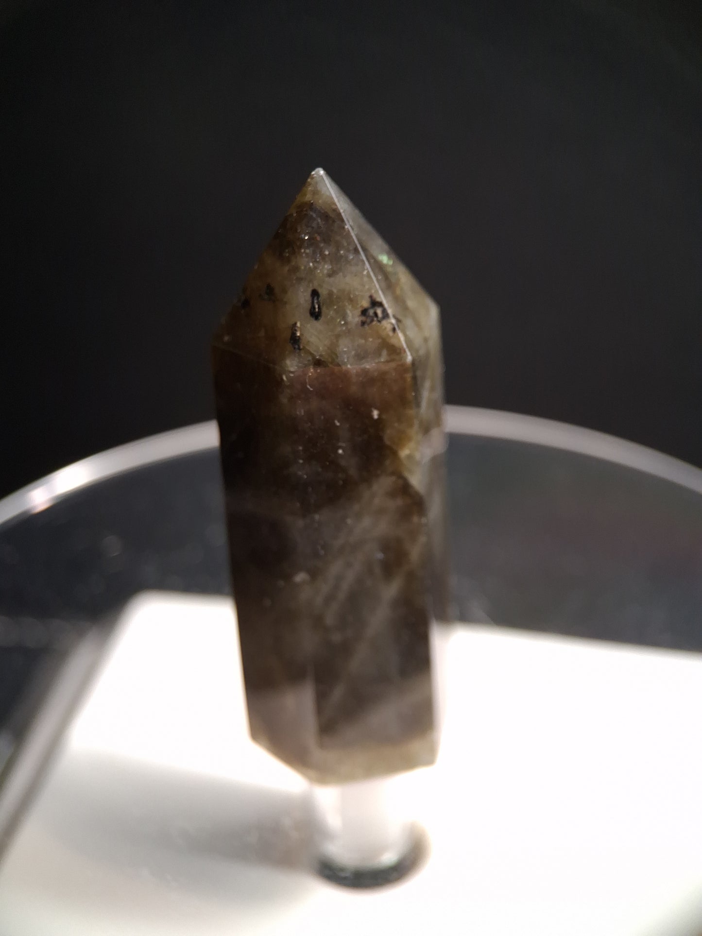 Labradorite tower - natural labradorite - 4.5 cm - hexagon tower - Natural Gems Belgium