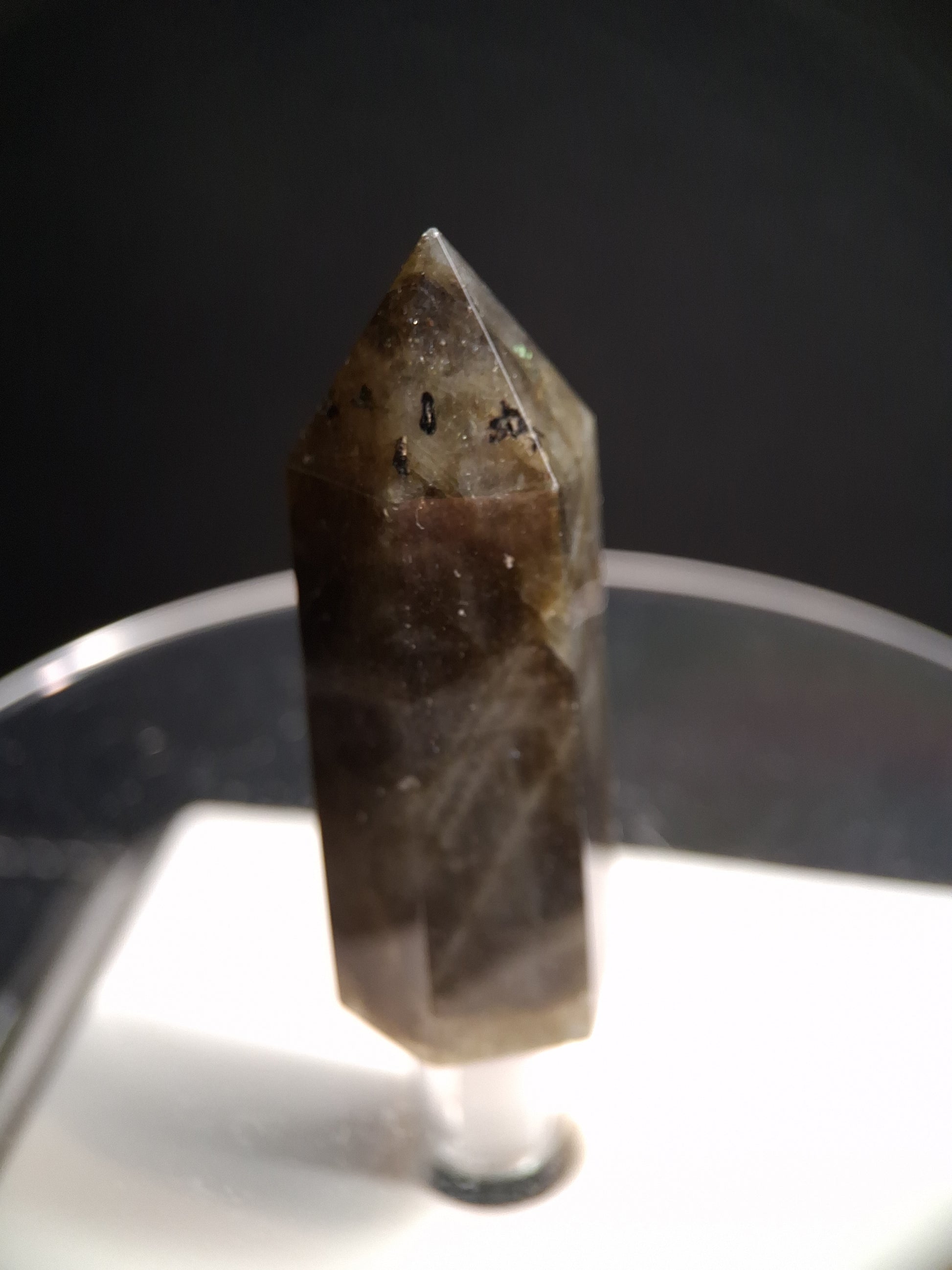 Labradorite tower - natural labradorite - 4.5 cm - hexagon tower - Natural Gems Belgium