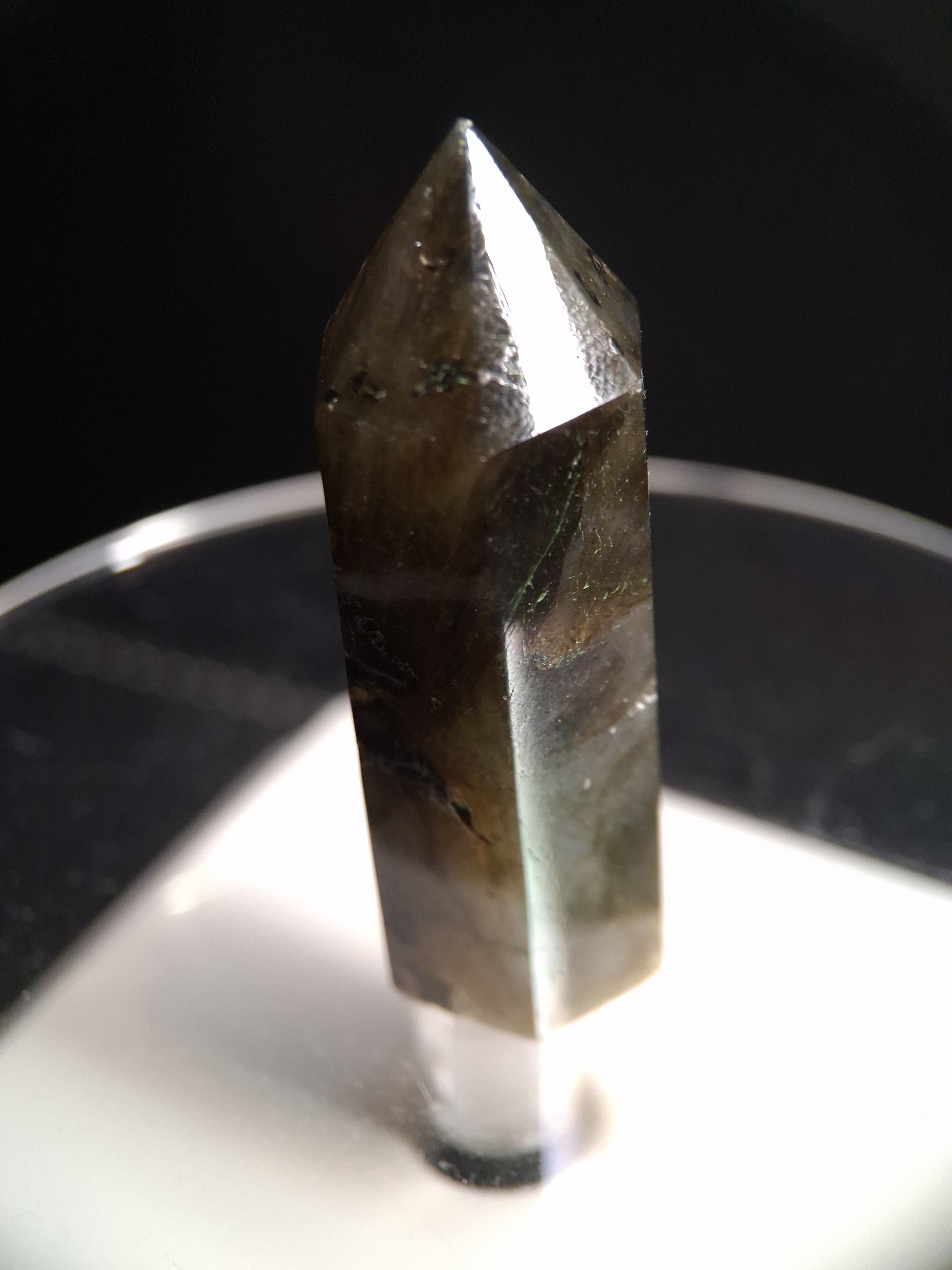 Labradorite tower - natural labradorite - 4.5 cm - hexagon tower - Natural Gems Belgium