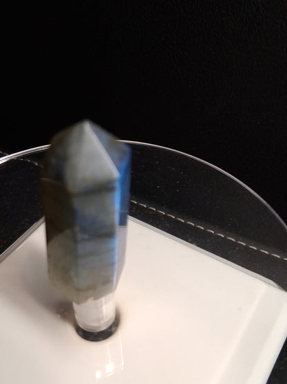 Labradorite tower - natural labradorite - 3.8 cm - hexagon tower - Natural Gems Belgium