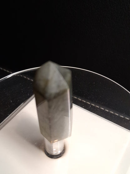 Labradorite tower - natural labradorite - 3.8 cm - hexagon tower - Natural Gems Belgium