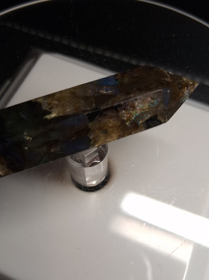 Labradorite tower - natural labradorite - 4.3 cm - hexagon tower - Natural Gems Belgium