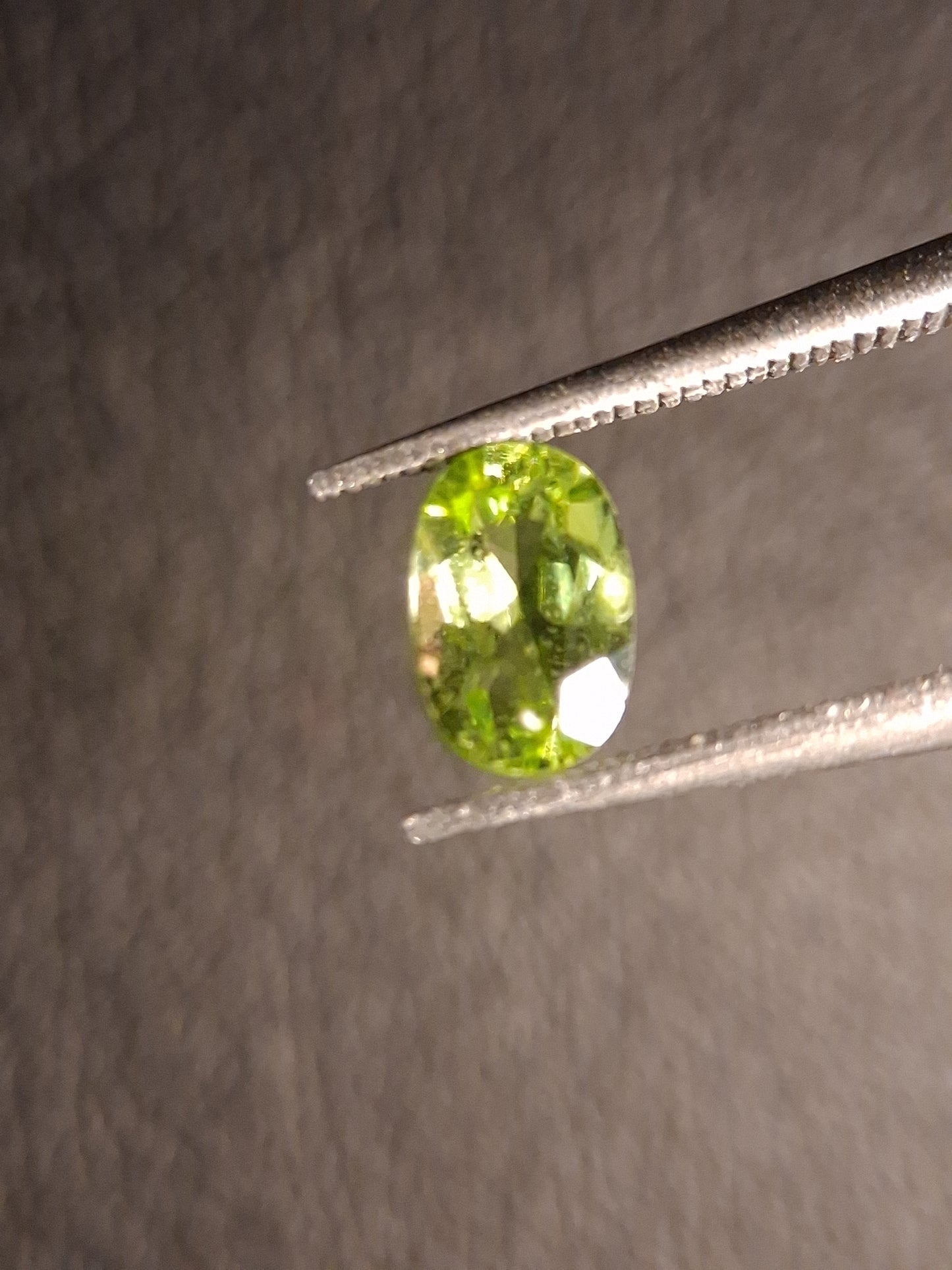 Natural Peridot - 0.599 ct - oval - unheated- green peridot - Natural Gems Belgium