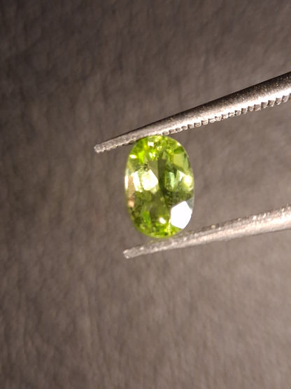 Natural Peridot - 0.599 ct - oval - unheated- green peridot - Natural Gems Belgium