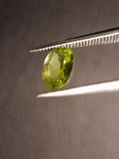 Natural Peridot - 0.516 ct - oval - unheated- green peridot - Natural Gems Belgium