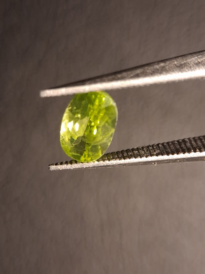 Natural Peridot - 0.516 ct - oval - unheated- green peridot - Natural Gems Belgium