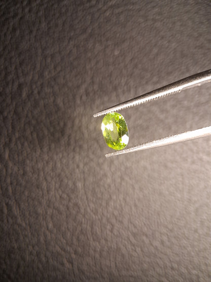 Natural Peridot - 0.490 ct - oval - unheated- green peridot - Natural Gems Belgium