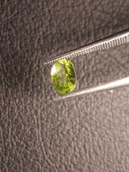 Natural Peridot - 0.490 ct - oval - unheated- green peridot - Natural Gems Belgium