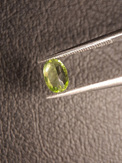 Natural Peridot - 0.490 ct - oval - unheated- green peridot - Natural Gems Belgium