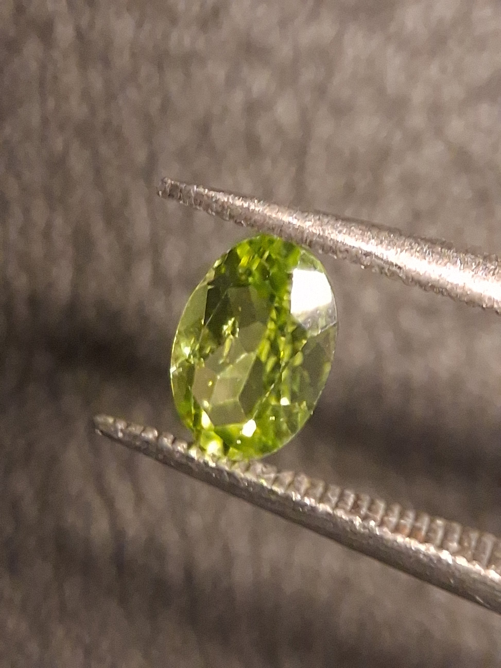 Natural Peridot - 0.525 ct - oval - unheated- green peridot - Natural Gems Belgium