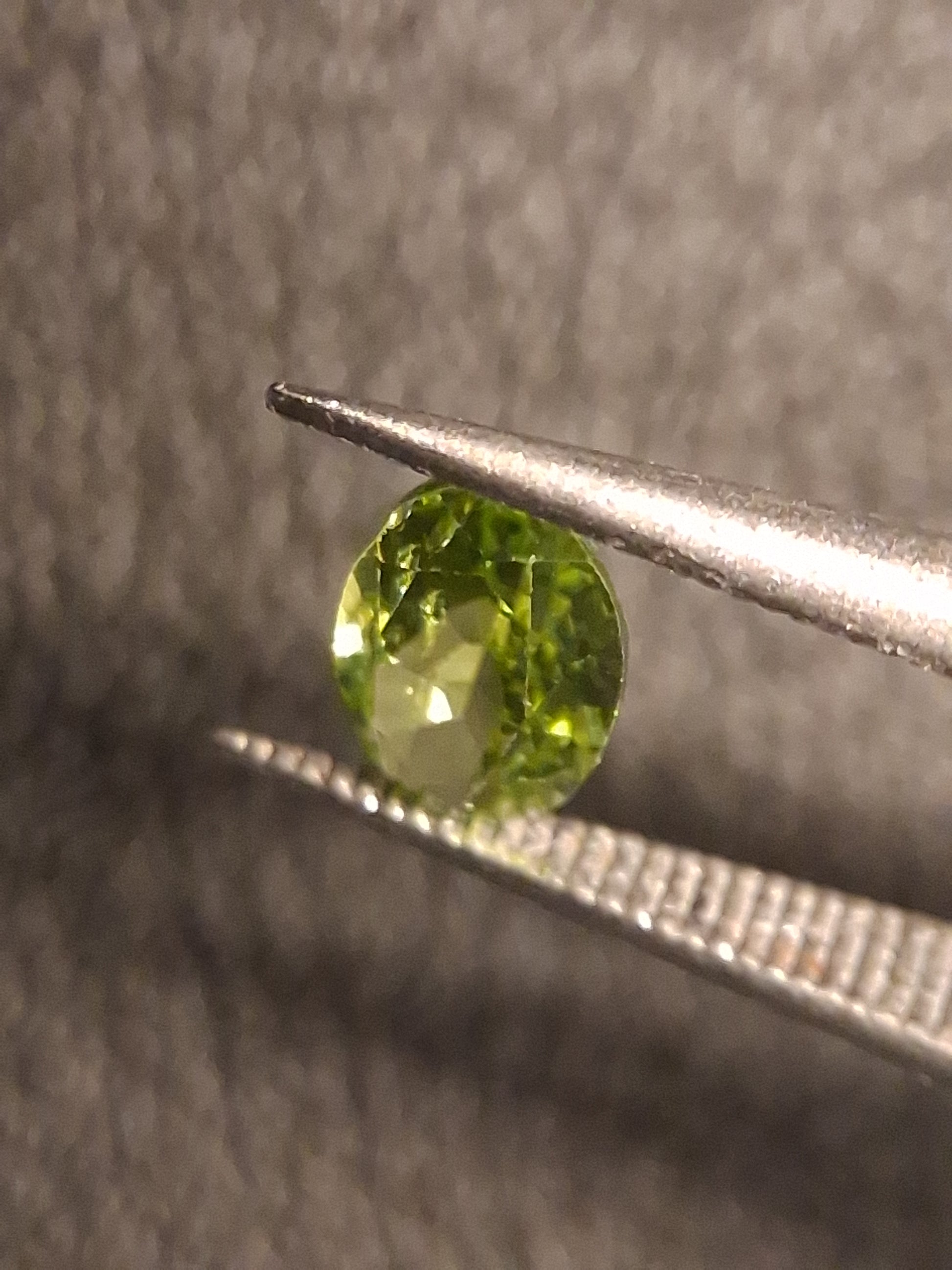 Natural Peridot - 0.525 ct - oval - unheated- green peridot - Natural Gems Belgium