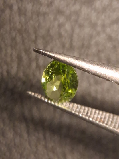 Natural Peridot - 0.525 ct - oval - unheated- green peridot - Natural Gems Belgium