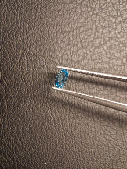 Natural Topaz - London Blue - 0.244 ct - oval - high end jewelry quality - Natural Gems Belgium