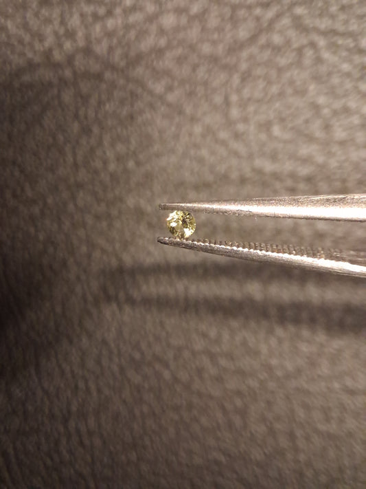 Natural Tourmaline - Green - 2 mm - 0.025 ct - round - excellent - unheated - Natural Gems Belgium