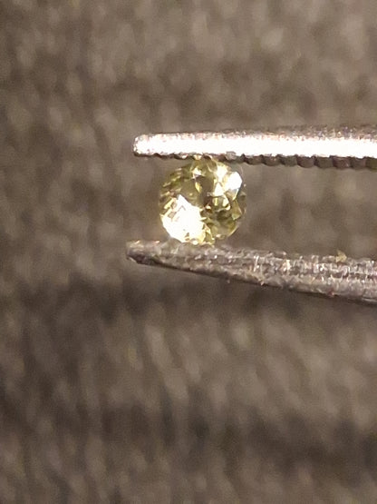 Natural Tourmaline - Green - 2 mm - 0.025 ct - round - excellent - unheated - Natural Gems Belgium