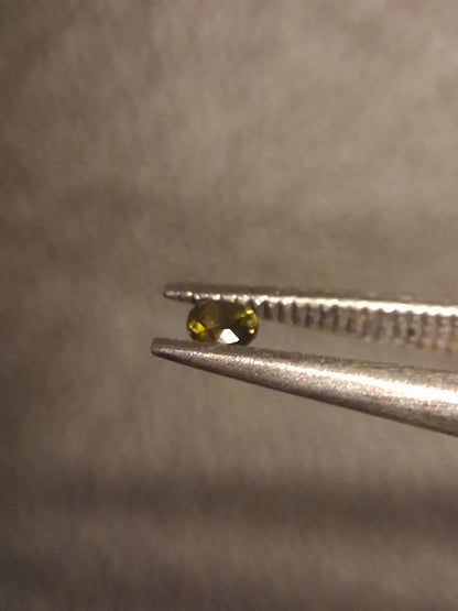 Natural Tourmaline - Green - 2 mm - 0.029 ct - round - excellent - unheated - Natural Gems Belgium