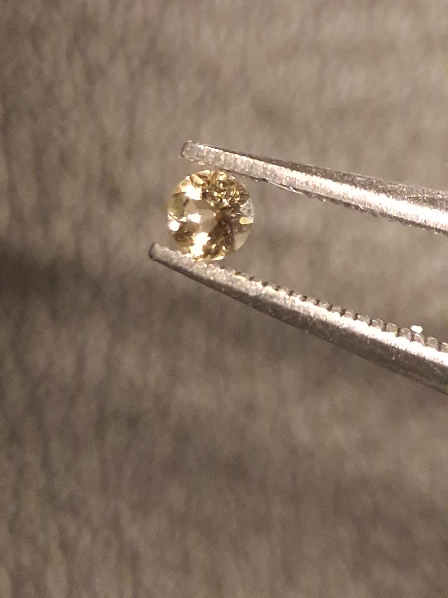 Natural Tourmaline - yellowish green - 2.4 mm - 0.065 ct - round - unheated - Natural Gems Belgium