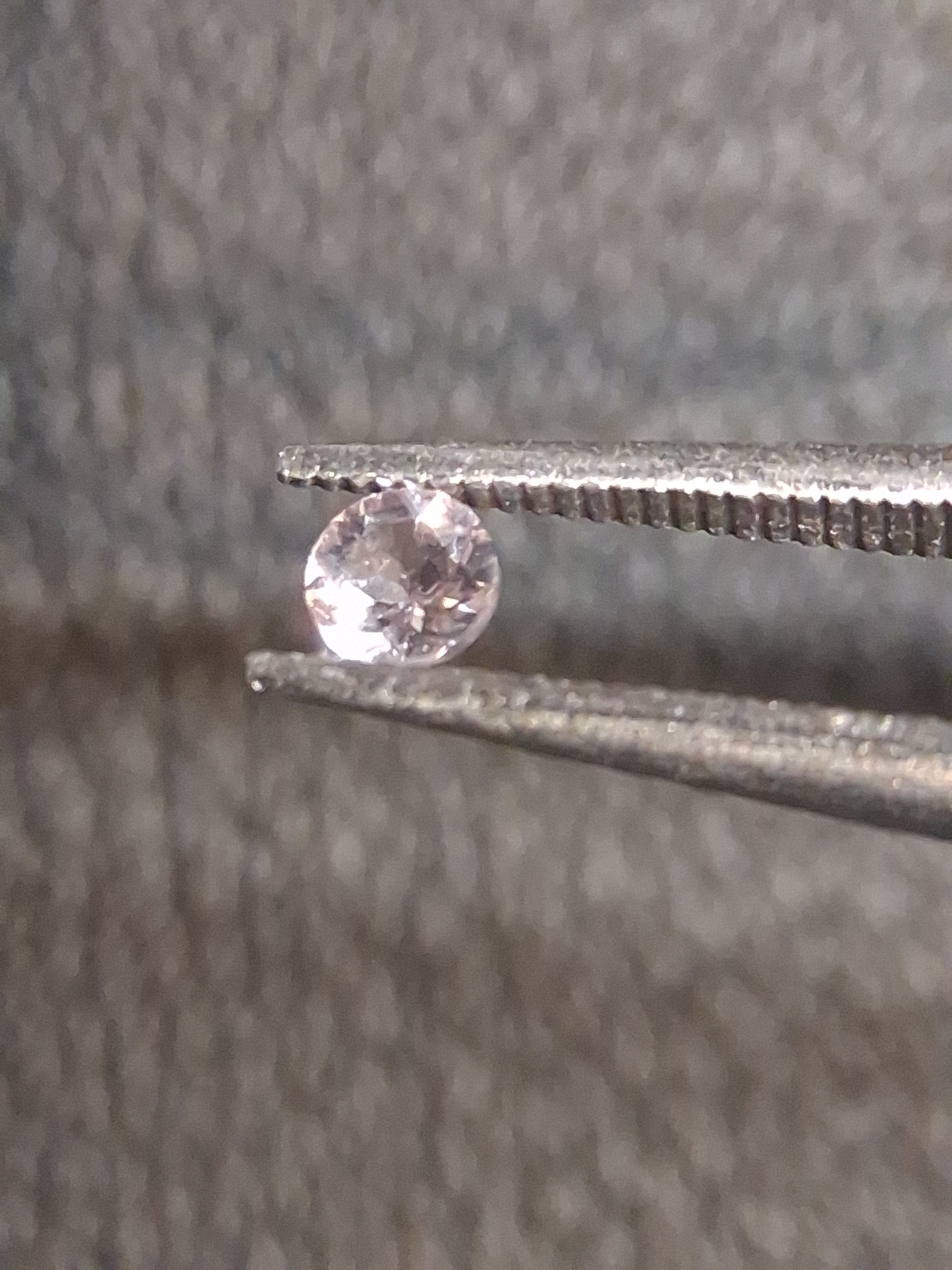 Natural Light Pink Tourmaline – Round Brilliant Faceted 0.055 Ct – Premium Loose Gemstone - Natural Gems Belgium