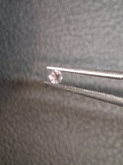 Natural Light Pink Tourmaline – Round Brilliant Faceted 0.056 Ct – Premium Loose Gemstone (Copy) - Natural Gems Belgium