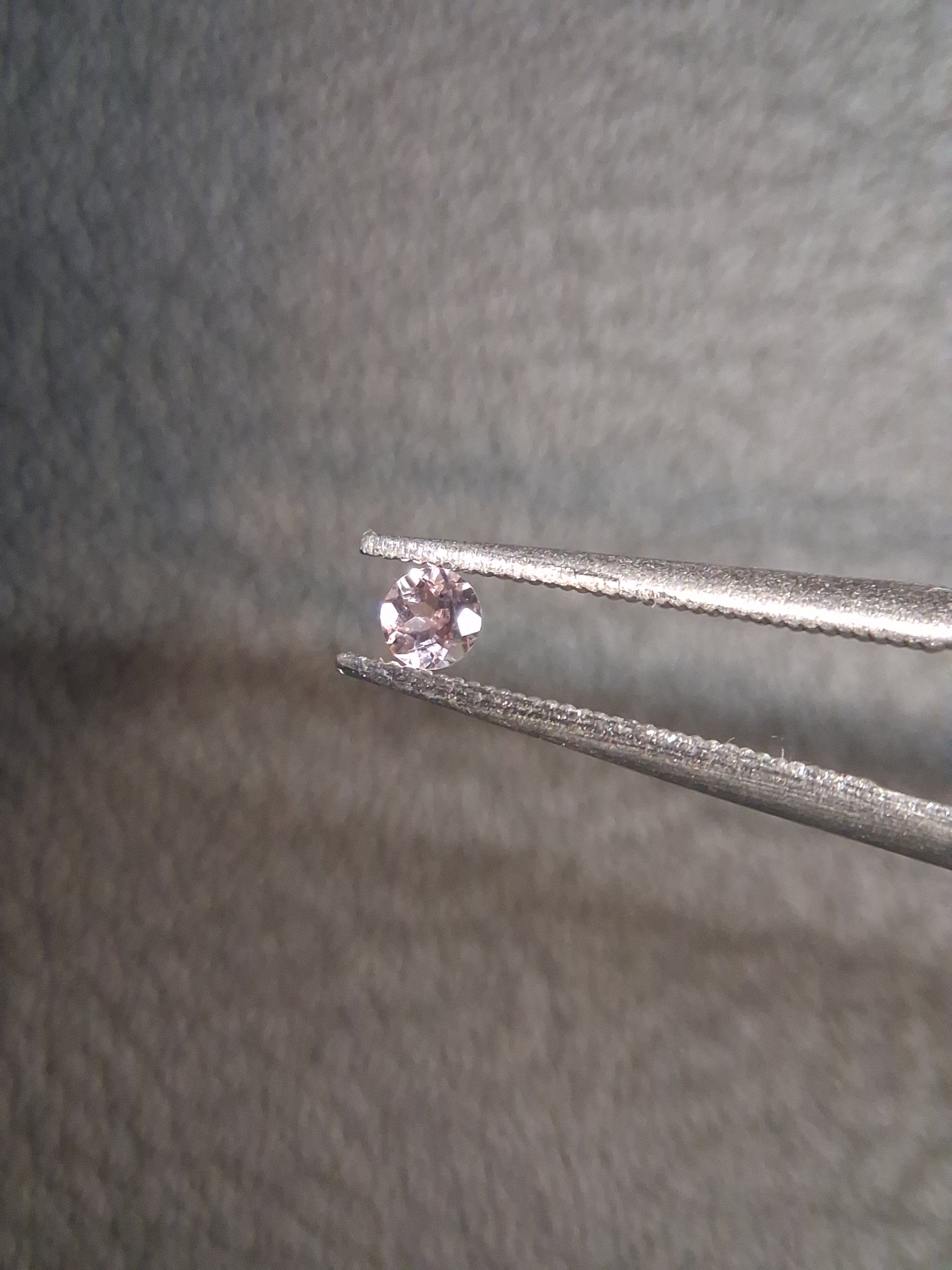 Natural Light Pink Tourmaline – Round Brilliant Faceted 0.061 Ct – Premium Loose Gemstone - Natural Gems Belgium
