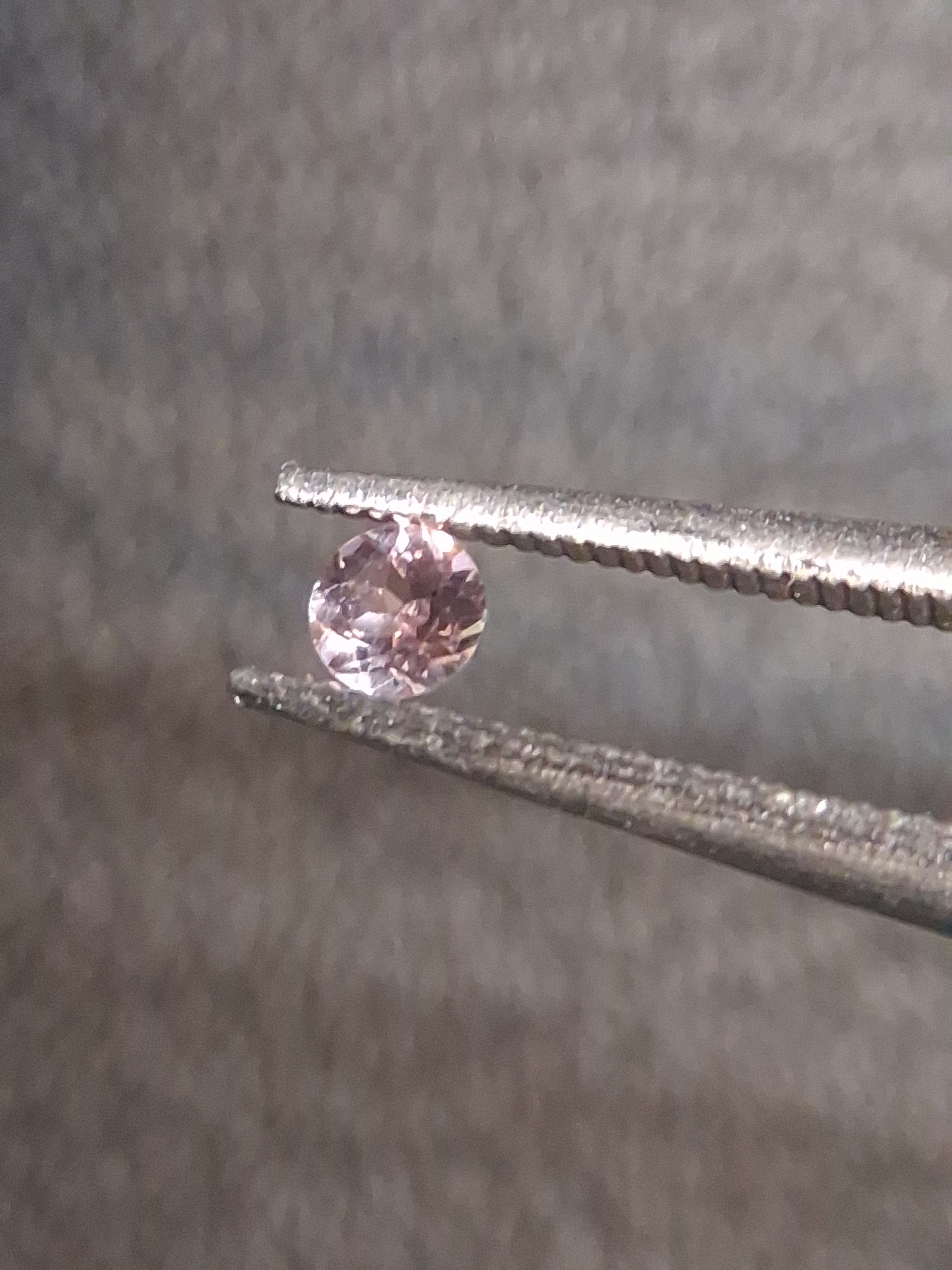 Natural Light Pink Tourmaline – Round Brilliant Faceted 0.061 Ct – Premium Loose Gemstone - Natural Gems Belgium