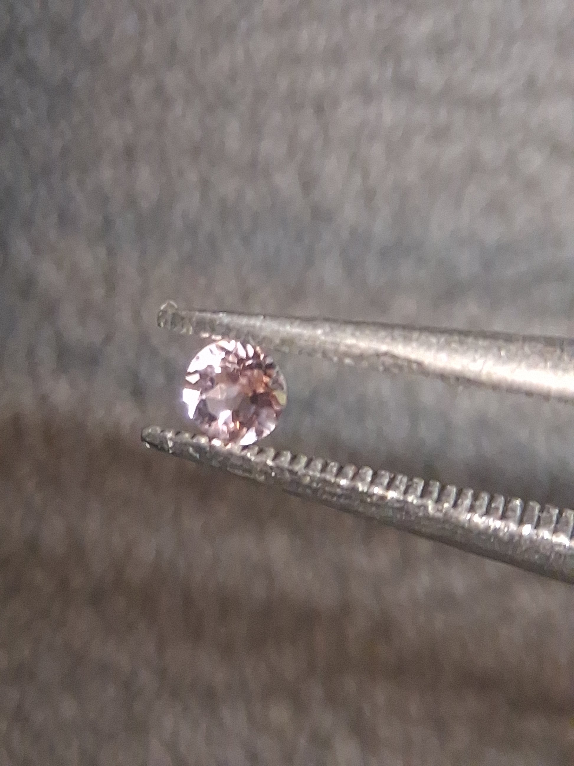 Natural Light Pink Tourmaline – Round Brilliant Faceted 0.061 Ct – Premium Loose Gemstone - Natural Gems Belgium