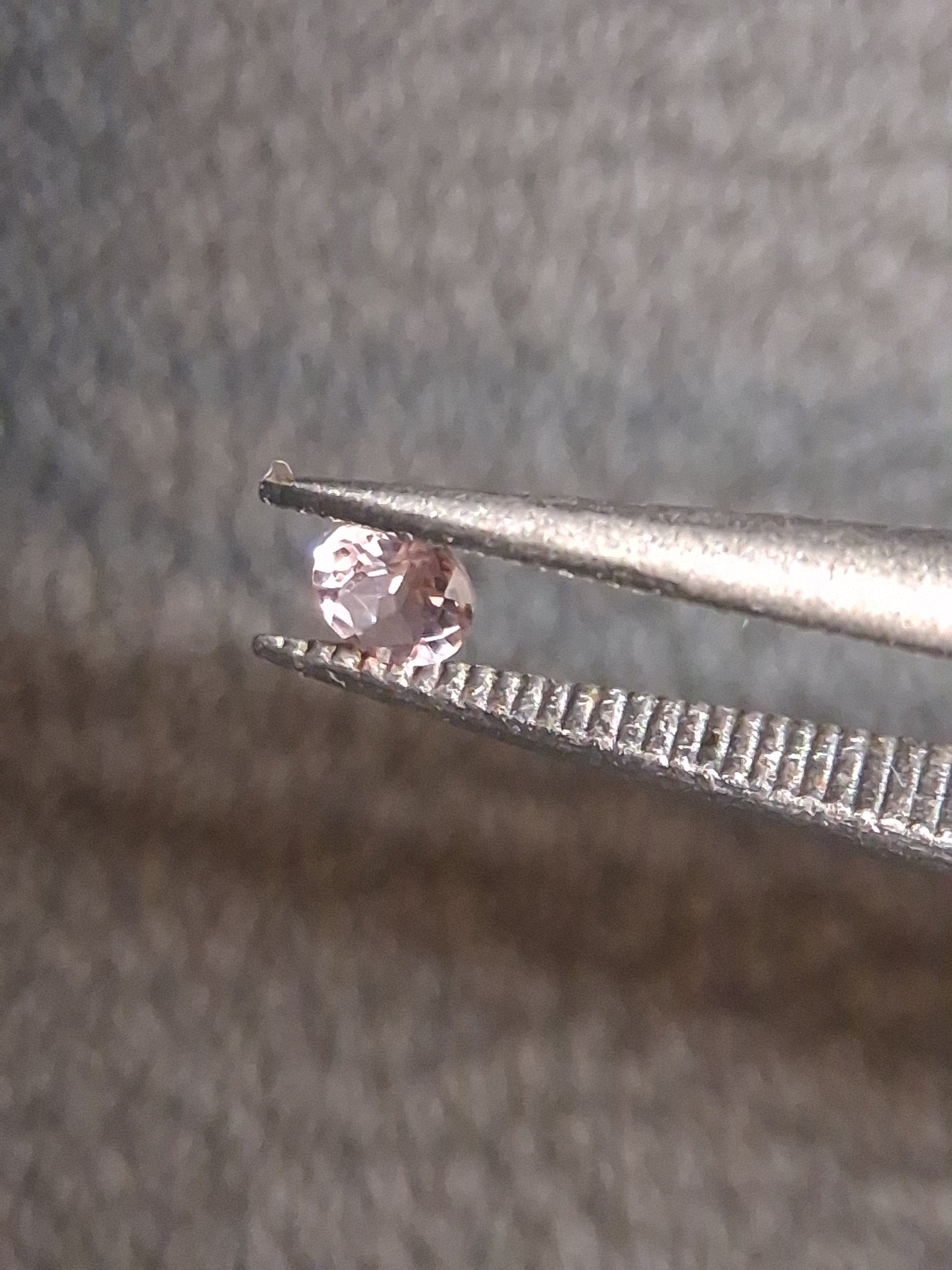 Natural Light Pink Tourmaline – Round Brilliant Faceted 0.061 Ct – Premium Loose Gemstone - Natural Gems Belgium