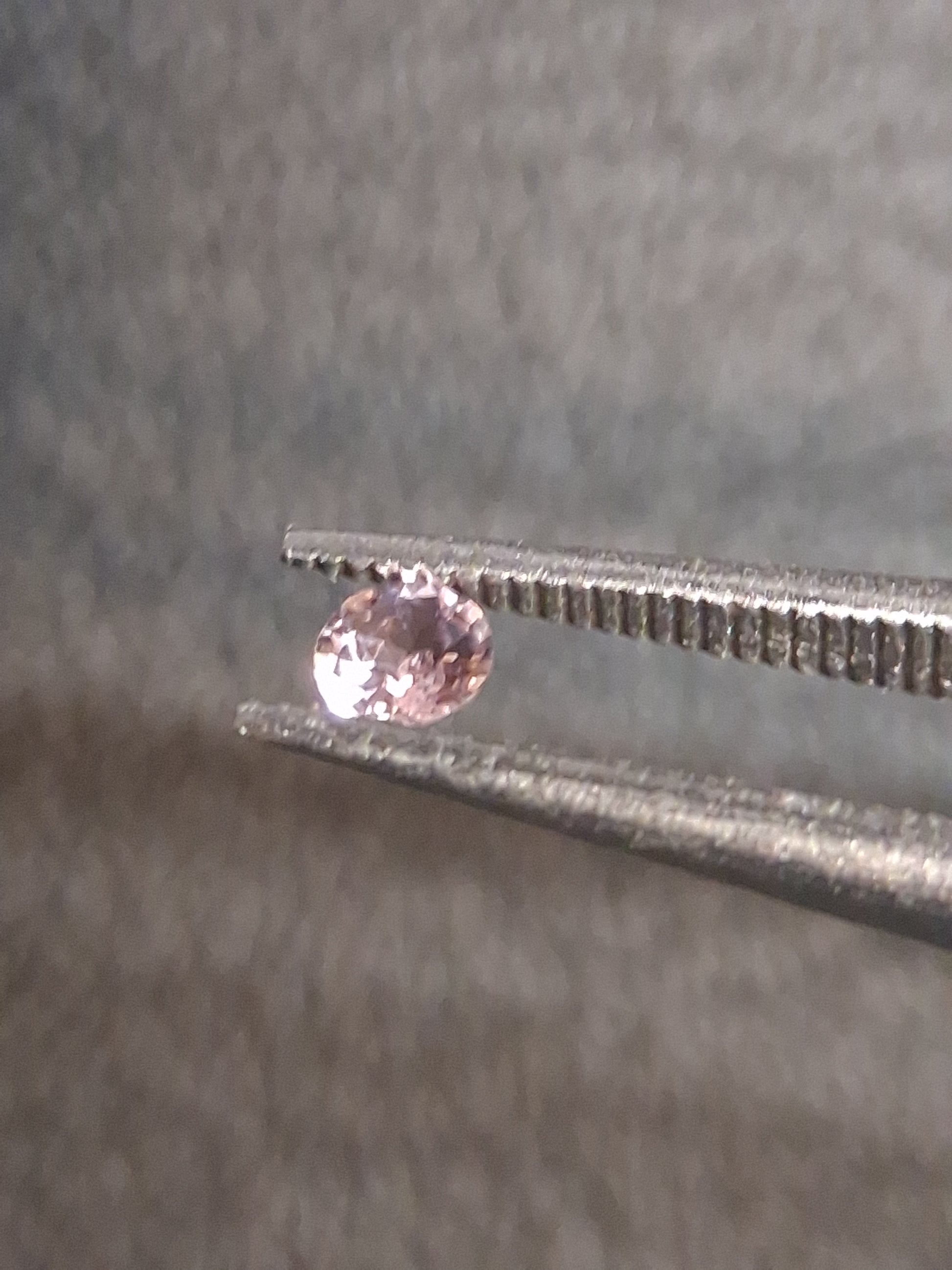 Natural Light Pink Tourmaline – Round Brilliant Faceted 0.061 Ct – Premium Loose Gemstone - Natural Gems Belgium