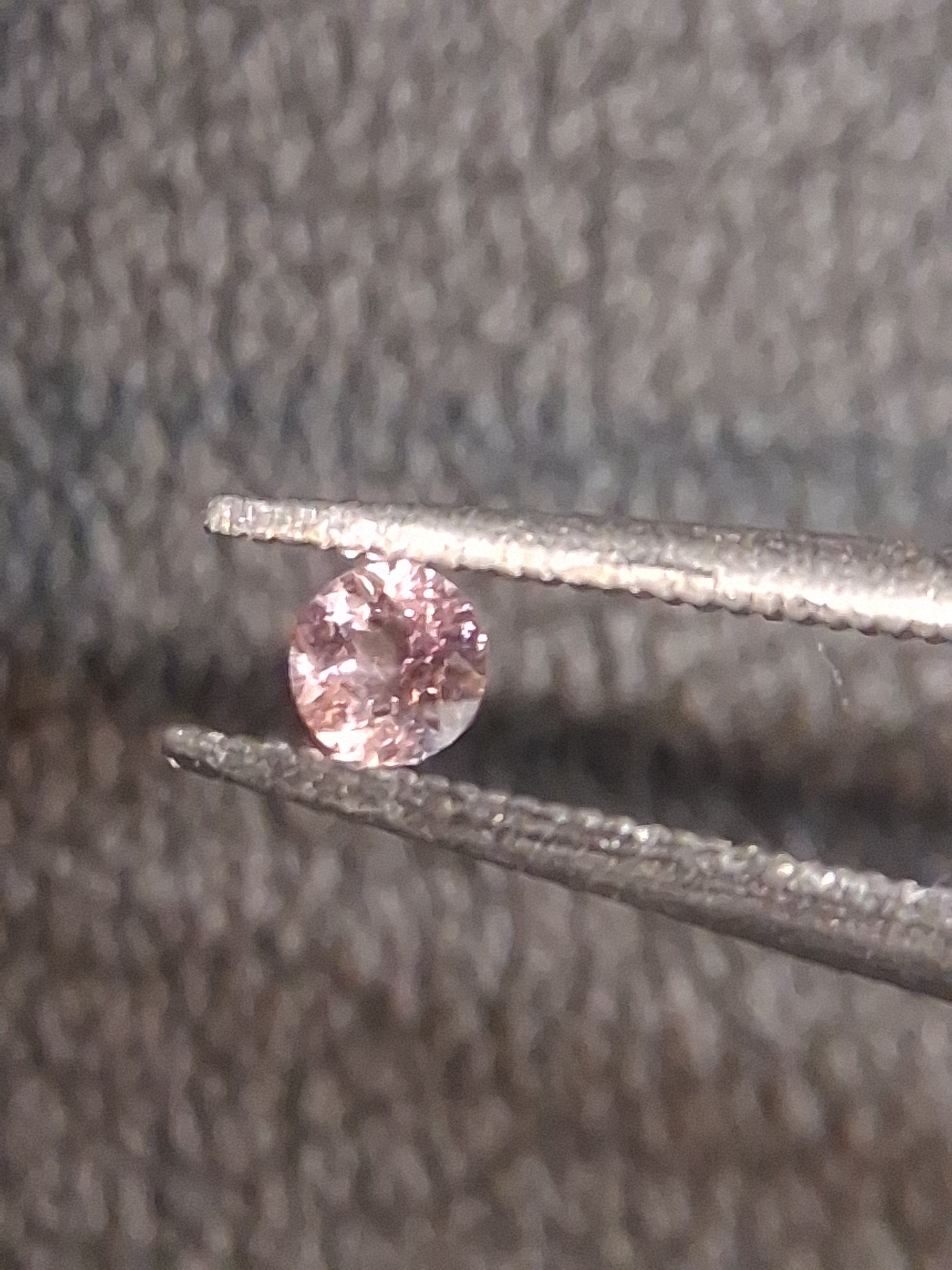 Natural Light Pink Tourmaline – Round Brilliant Faceted 0.063 Ct – Premium Loose Gemstone - Natural Gems Belgium