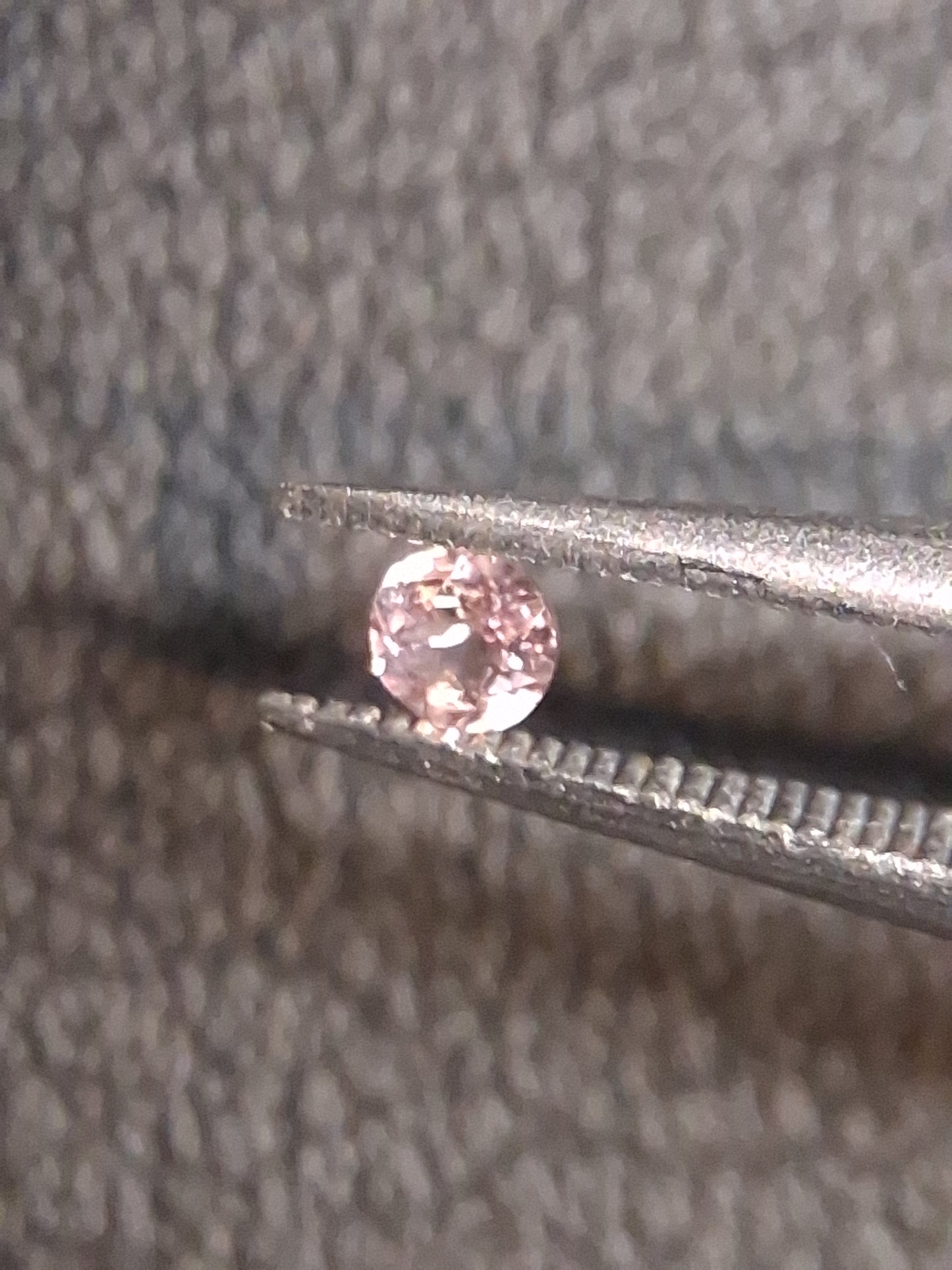 Natural Light Pink Tourmaline – Round Brilliant Faceted 0.063 Ct – Premium Loose Gemstone - Natural Gems Belgium