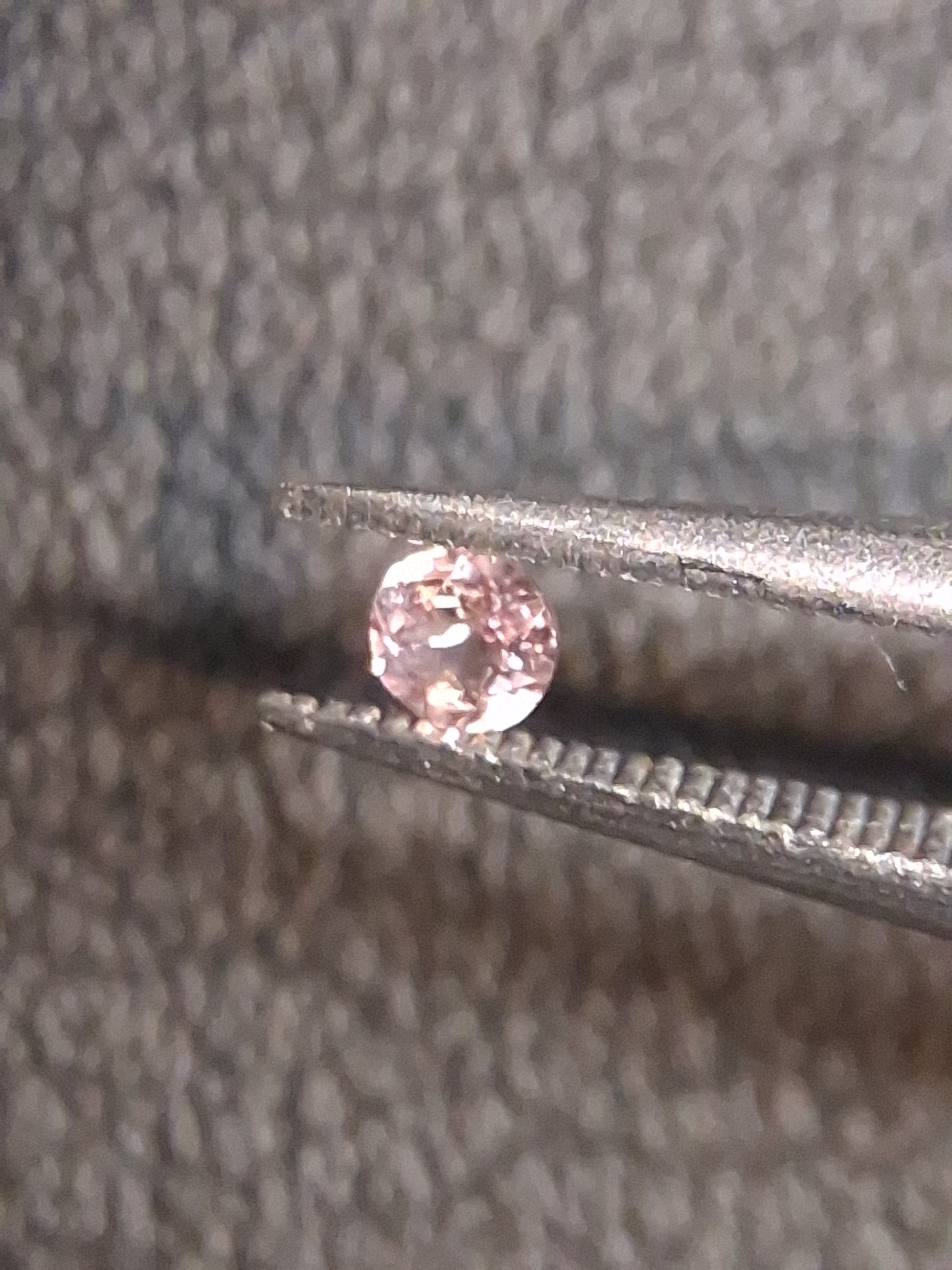 Natural Light Pink Tourmaline – Round Brilliant Faceted 0.063 Ct – Premium Loose Gemstone - Natural Gems Belgium