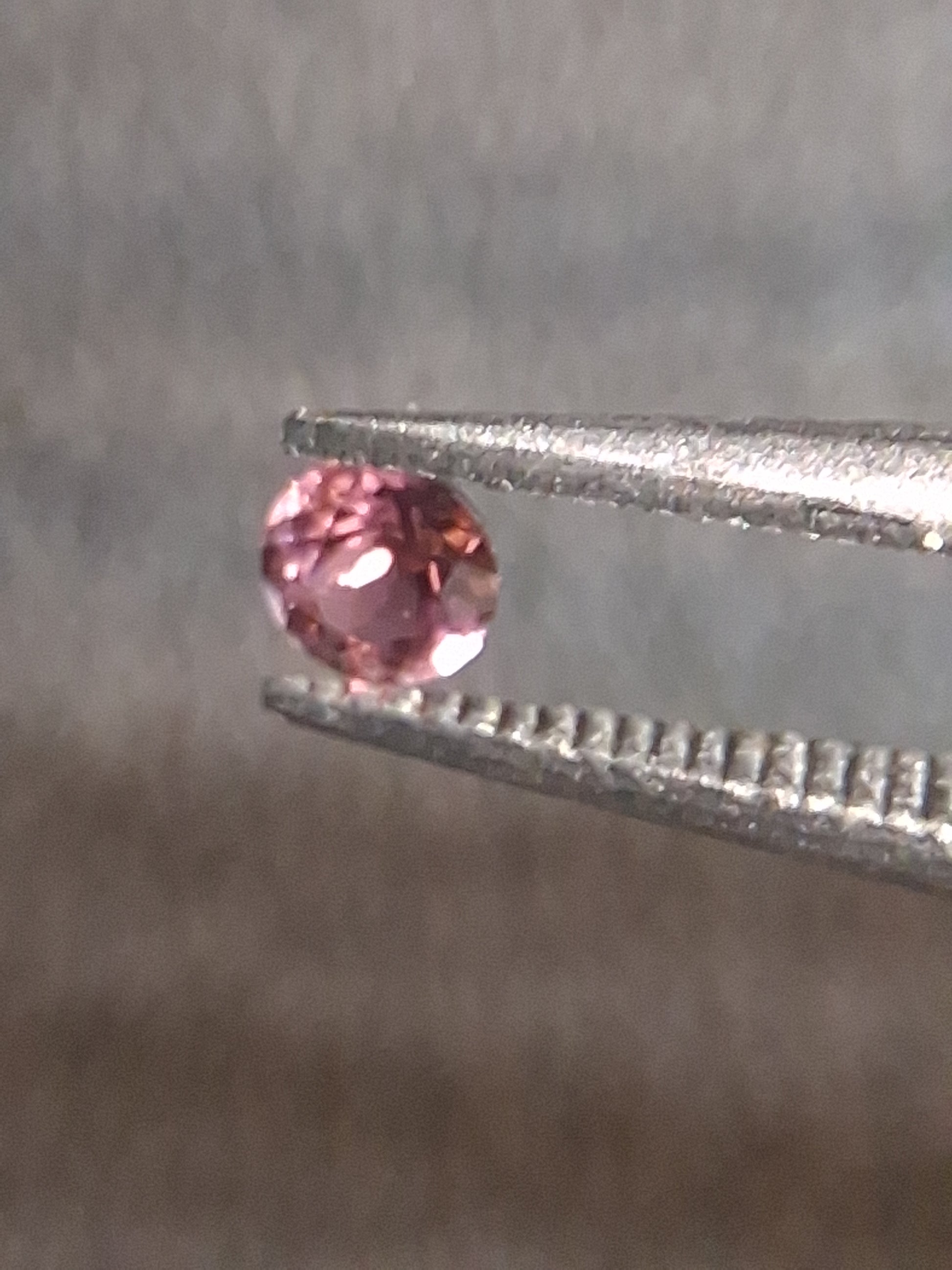Natural Light Pink Tourmaline – Round Brilliant Faceted 0.057 Ct – Premium Loose Gemstone - Natural Gems Belgium